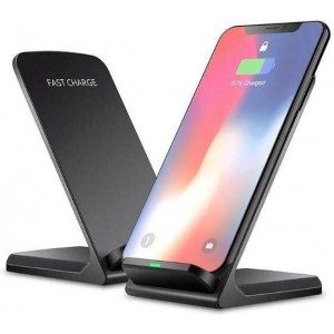 QY Wireless Qi Charger met standaard - 10W - Zwart