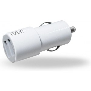 Azuri 12V USB head (excl USB kabel) met 2 USB poorten - 3,4Amp - wit