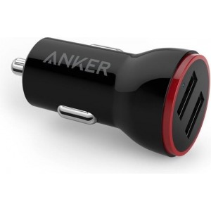 Anker® PowerDrive 2 Lite 2-Port USB Autolader (Zwart)