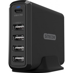 Sitecom CH-017 oplader voor mobiele apparatuur Binnen Zwart