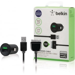 Belkin Autolader voor Samsung Galaxy Tab - Zwart