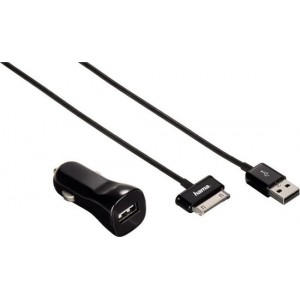 Hama Auto 12Volt USB 30pin lader laadkabel voor o.a. Samsung Galaxy Tablets