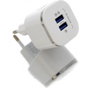 UNIQ Accessory Dual Port 2.4A thuislader - Micro USB Wit (CE)