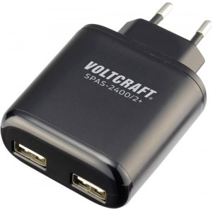 VOLTCRAFT SPAS-2400/2+ SPAS-2400/2+ USB-oplader Thuis Uitgangsstroom (max.) 4800 mA 2 x USB