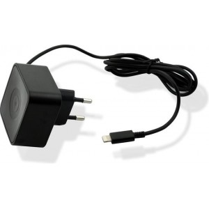 Muvit thuislader Apple lightning connector - zwart - 1 Amp - 1.2m