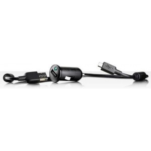 Sony AN401 Compact USB Car Charger 1.2A + MicroUSB Cable