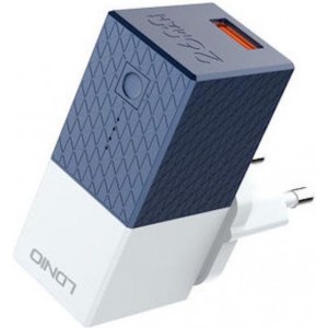 2 in 1 Oplader + Powerbank 2600 mAh - Oplaad Stekker met USB 3.0 Geschikt voor Apple, Samsung, etc..