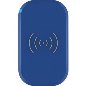 Draadloze Qi Smartphone oplader met 3 coils - 10W - Blauw