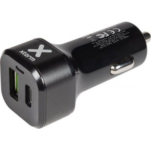 Xtorm Power Car-Plug USBC 24W PD+USB