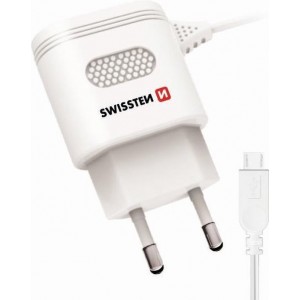 Swissten Thuislader Micro USB - Wit