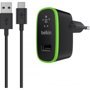 Belkin Thuislader met USB-C naar USB kabel - 1,80m - 2.1A - Zwart