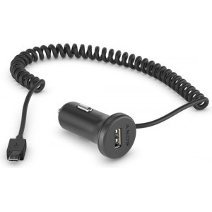 Sony autolader micro USB + datakabel - zwart - snel laden