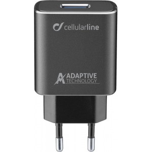 Cellularline TETRACHSMKIT15WTYC oplader voor mobiele apparatuur Binnen Zwart