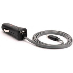 Griffin PowerJolt Dual Lightning Car Charger 2.4A Black 90cm