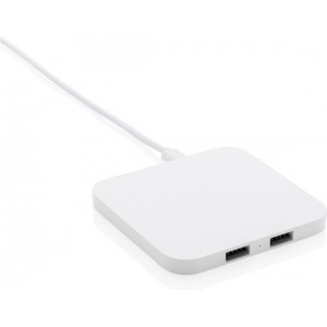 XD Collection  - 10W draadloze snellader met USB poorten - Wit