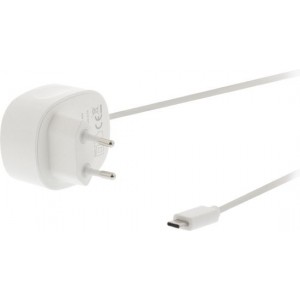 Sweex USB-C lader met vaste kabel - 3A / wit - 1 meter