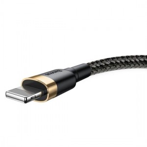 Baseus Geweven Nylon USB naar Lightning Kabel 2M - Zwart