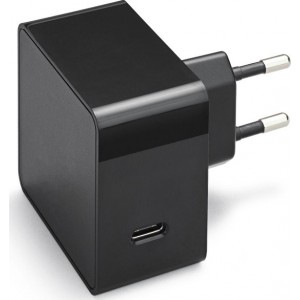 Azuri 18W snelle oplader met 1 USB-C poort - Zwart