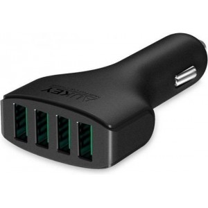 Aukey CC-01 Autolader met 4x USB 2.4A Zwart