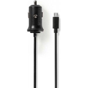 Nedis Auto-oplader 2.4 A Vaste kabel micro-USB BK