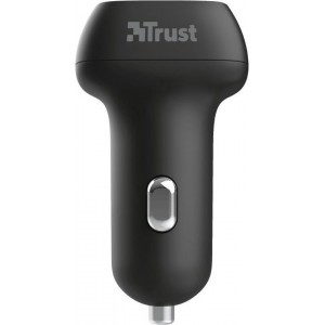 Trust Mobile Qmax Dubbele, supersnelle USB-autolader met QC3.0 - Zwart