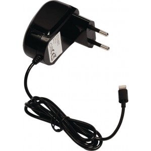 Valueline Lightning lader met vaste kabel - 2,1A - zwart - 1 meter