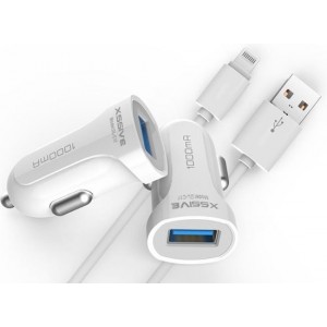 USB Autolader voor iPhone 5 of iPhone 5s iPhone SE met Lightning Kabel 1000mA