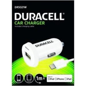 Duracell DR6001W Auto Wit oplader voor mobiele apparatuur