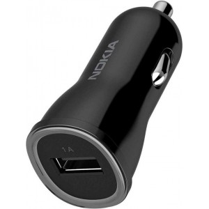 Nokia USB Autolader met MicroUSB kabel (Zwart) - DC-110C