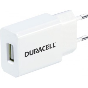 Duracell Single USB 1A EU Main Charger - White