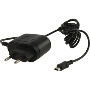 König - Thuis Lader met Mini USB Plug - Zwart