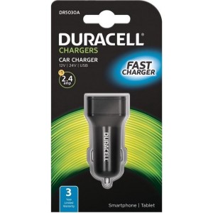 Duracell DR5030A oplader voor mobiele apparatuur Auto Zwart