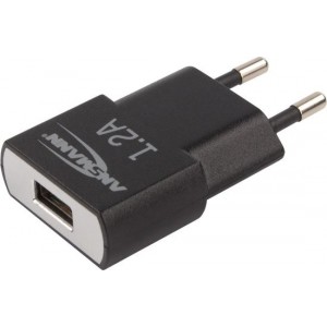 Ansmann USB-lader High Speed 1.2A 1001-0030 Zwart oplader voor mobiele apparatuur