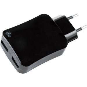 BeHello Reislader met 2 USB 4.2A - Zwart