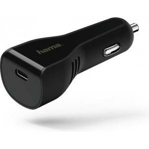 Hama Auto-oplader USB Type-C - Power Delivery - 3A - Zwart