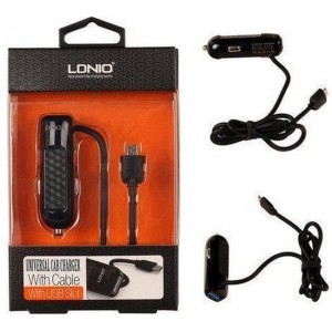 HTC One Remix LDNIO Universele Micro-USB Autolader - extra USB slot 2.1A