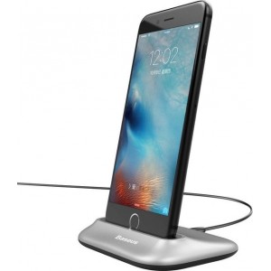 Baseus little Volcano dock voor iPhone - zilver