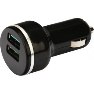 NÖRDIC CARC-N1007 Snelle Autolader 18W met 2x USB Quick Charger 3.0, zwart