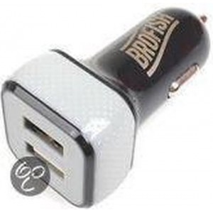 Brofish USB Carcharger Duo Black & Grey