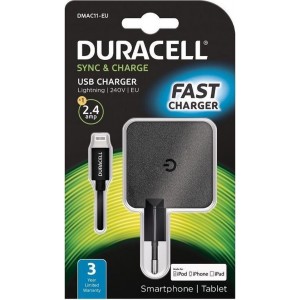 Duracell DMAC11-EU oplader voor mobiele apparatuur Binnen Zwart