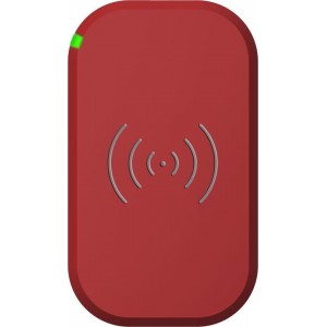 Draadloze Qi Smartphone oplader met 3 coils - 10W - Rood