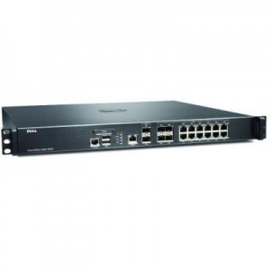 DELL firewall: 3.4 Gbps, 0.8GHz, 2GB RAM, 2x 10 GbE SFP+, 4x 1 GbE SFP, 12x 1 GbE Copper, SonicOS 6.2, TotalSecure .....