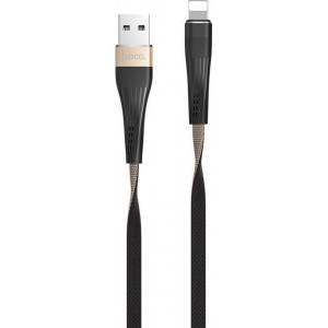 Hoco - U39 Slender Lightning naar USB Kabel - Goud/Zwart