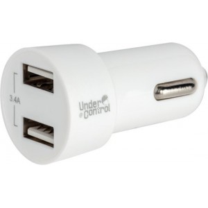 USB Autolader 3.4A - wit