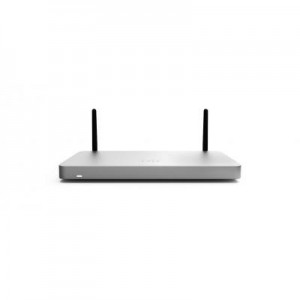 Cisco firewall: MX68W, WAN: 2 × 1 GbE, LAN: 10 × 1 GbE (2 PoE+), Wireless: 802.11ac Wave 2 WiFi, 1 × USB 2.0