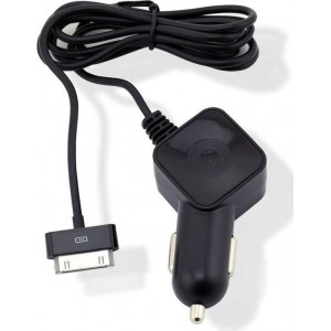 muvit Car Charger Wired SQ Apple 30 Pin 2.4A Black