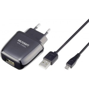 VOLTCRAFT SPS-2100m SPS-2100m USB-oplader Thuis Uitgangsstroom (max.) 2100 mA 1 x USB, Micro-USB Geschikt voor Raspberry