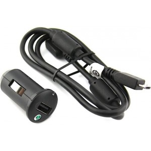 Sony Ericsson Autolader AN-400 + MicroUSB kabel - zwart