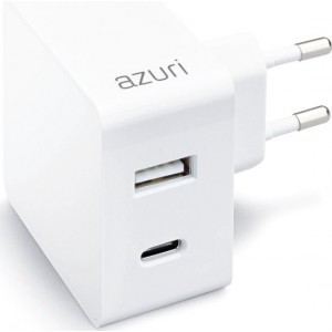 Azuri AZTCHEADAC3A-WHT oplader voor mobiele apparatuur Binnen Wit