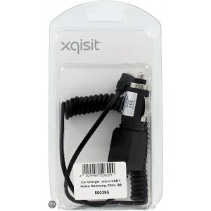 Xqisit XQ-500395 oplader voor mobiele apparatuur Auto Zwart